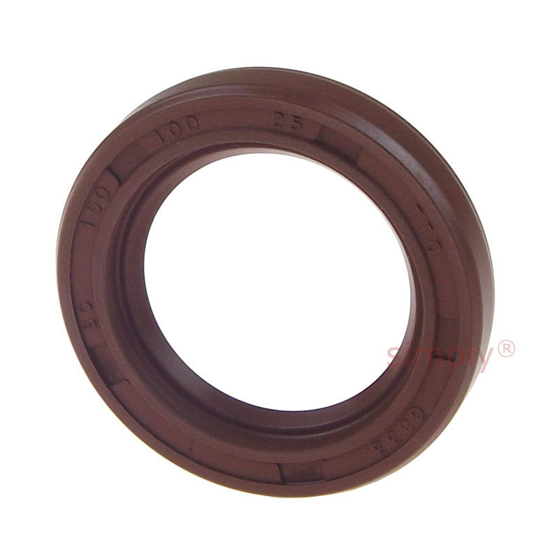 1x1.5x0.25 inch FKM Rubber Imperial Single Lip Rotary Shaft Oil Seal with Garter Spring