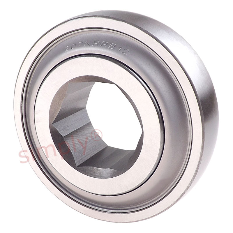 PEER 207KRRB12 Auger Hex Bore Bearing 1.126x2.8346x0.984 inch - Allow 2-3 Days