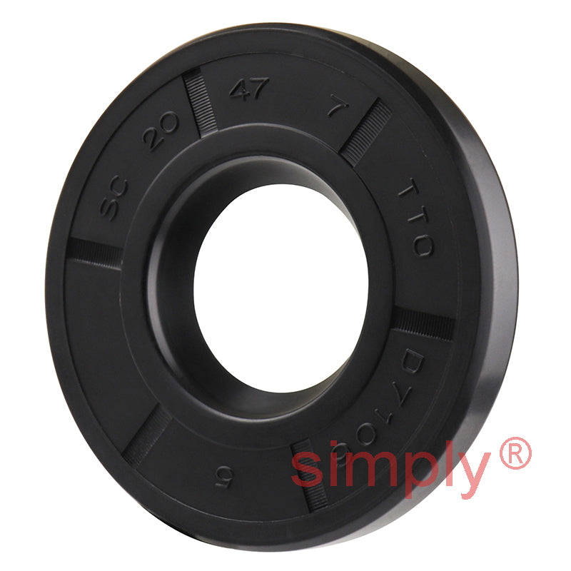 20x47x7mm Nitrile Rubber Single Lip Rotary Shaft Oil Seal with Garter Spring SC / R21