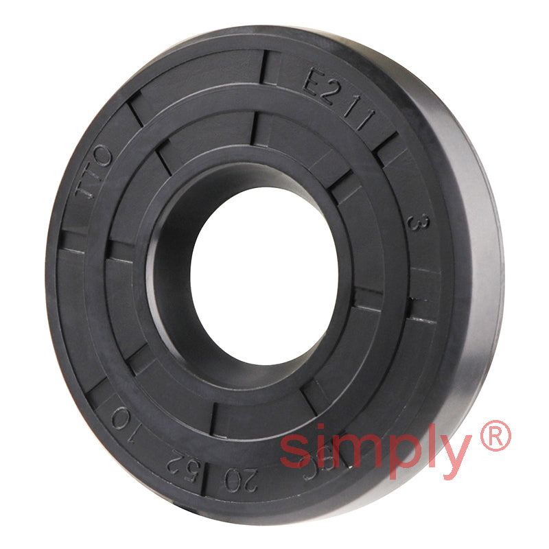 20x52x10mm Nitrile Rubber Single Lip Rotary Shaft Oil Seal with Garter Spring SC / R21