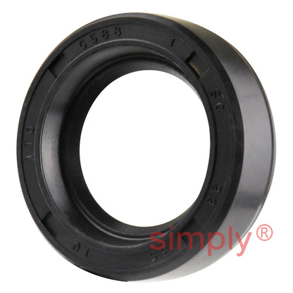 22x35x10mm Nitrile Rubber Single Lip Rotary Shaft Oil Seal with Garter Spring SC / R21