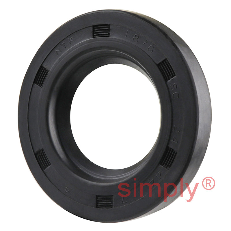 24x44x7mm Nitrile Rubber Single Lip Rotary Shaft Oil Seal with Garter Spring SC / R21