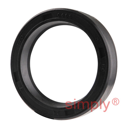 25x34x7mm Nitrile Rubber Single Lip Rotary Shaft Oil Seal with Garter Spring SC / R21