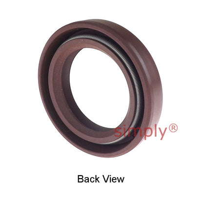 25x38x7mm TC / R23 Double Lip FKM Rubber Metric Rotary Shaft Oil Seal with Garter Spring