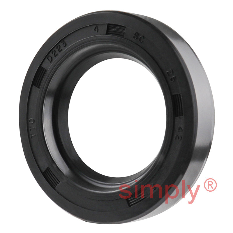 25x42x8mm Nitrile Rubber Single Lip Rotary Shaft Oil Seal with Garter Spring SC / R21