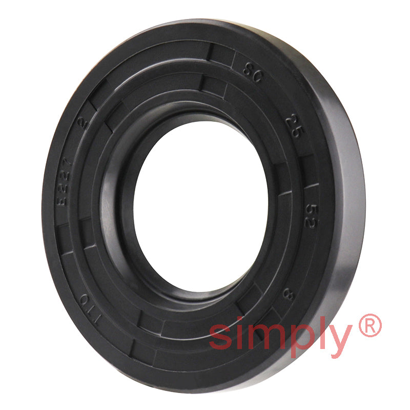 25x52x8mm Nitrile Rubber Single Lip Rotary Shaft Oil Seal with Garter Spring SC / R21