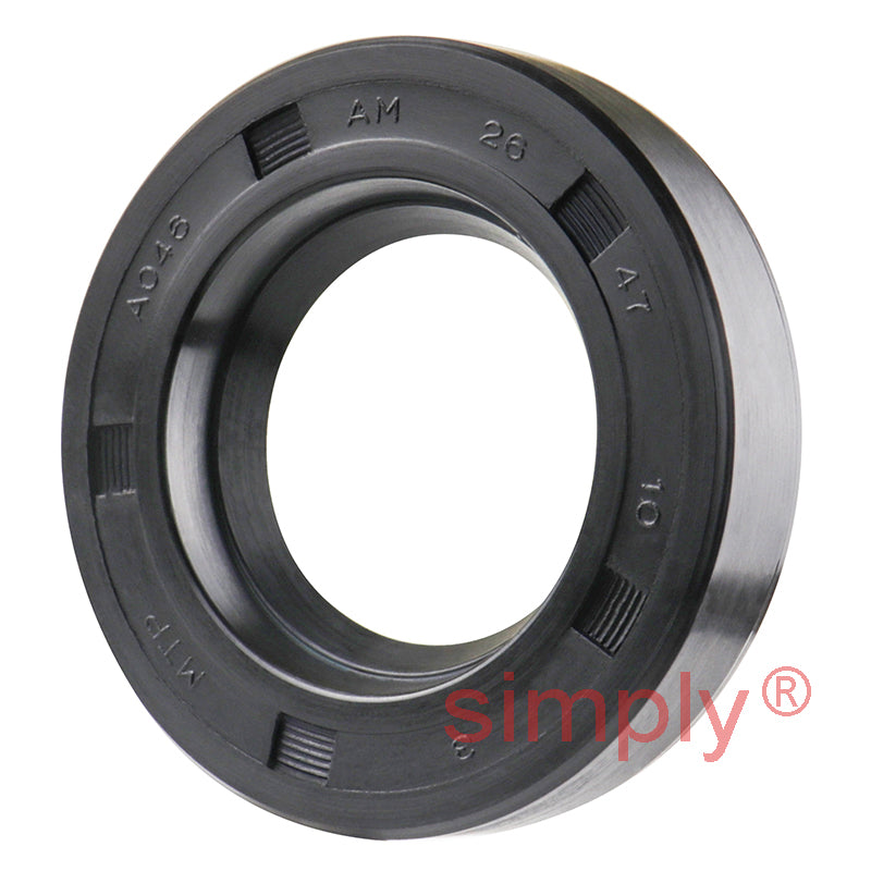 26x47x10mm Nitrile Rubber Single Lip Rotary Shaft Oil Seal with Garter Spring SC / R21