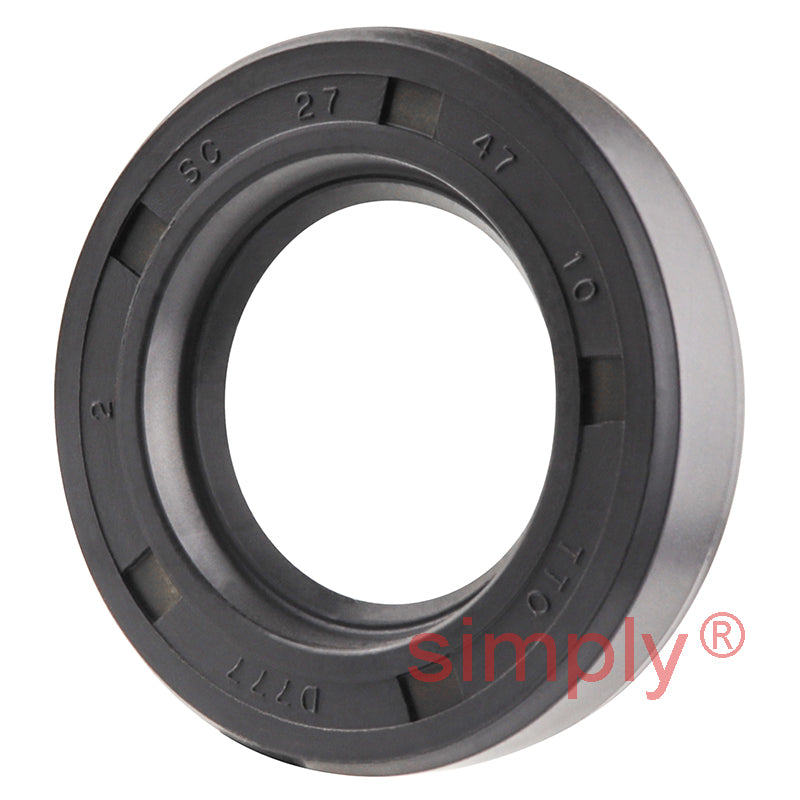 27x47x10mm Nitrile Rubber Single Lip Rotary Shaft Oil Seal with Garter Spring SC / R21