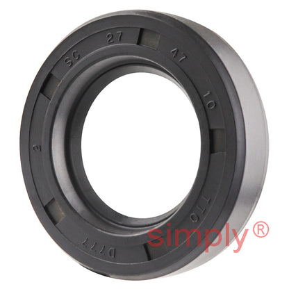 27x47x10mm Nitrile Rubber Single Lip Rotary Shaft Oil Seal with Garter Spring SC / R21