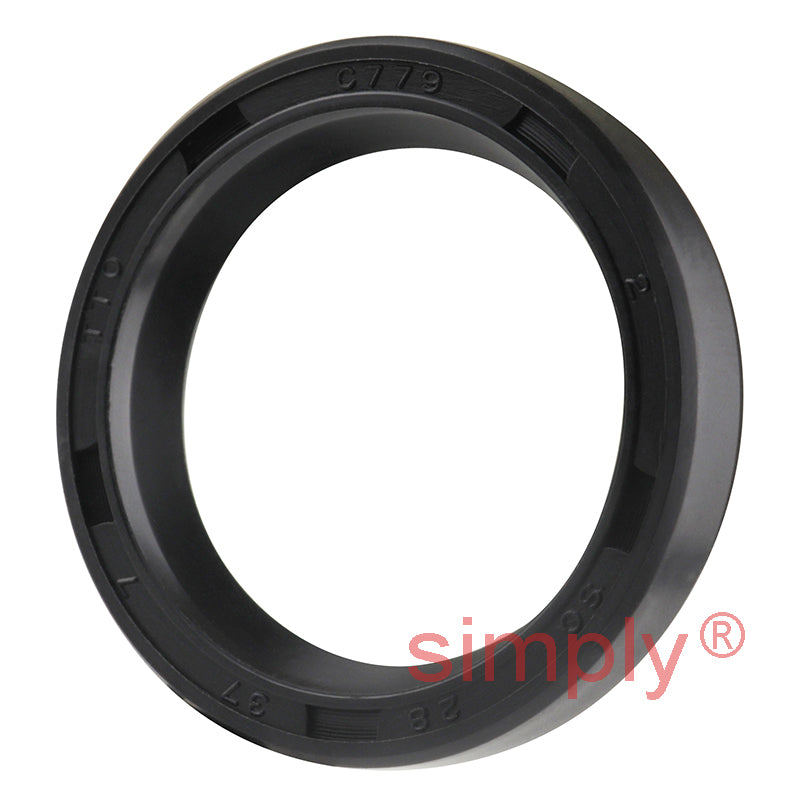28x37x7mm Nitrile Rubber Single Lip Rotary Shaft Oil Seal with Garter Spring SC / R21