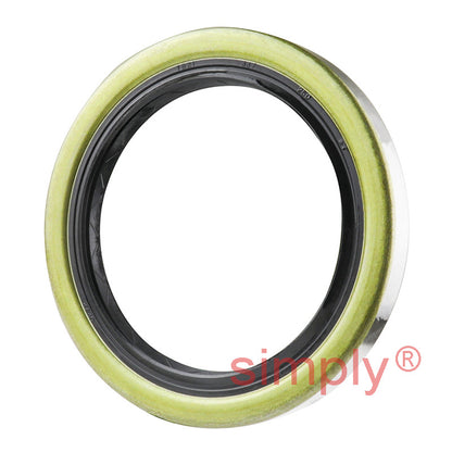 2.5x3.37x0.37 inch Metal Cased Nitrile Rubber Double Lip Rotary Shaft Oil Seal with Garter Spring R6 / TB Style