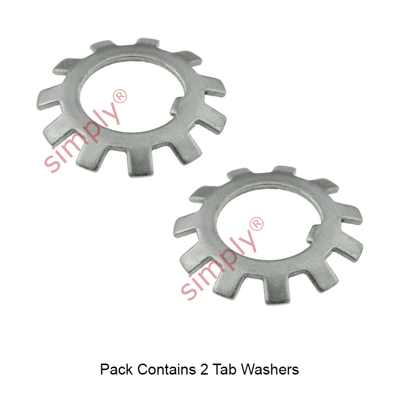 Pack of 2 - SSMB0 Stainless Steel Budget Locking Tab Washer 10mm bore