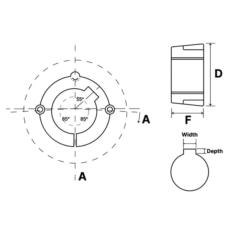 3030-1-7/8 Tapered Locking Bush with 1-7/8 inch Bore