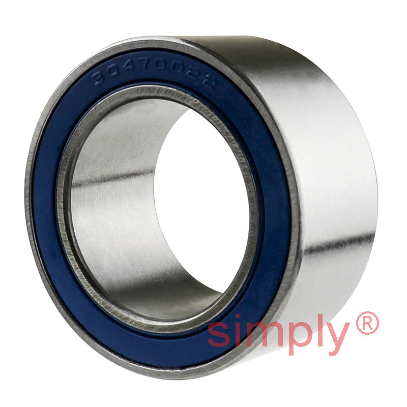 Major Brand 30BG04S132DS2 Rubber Sealed Air Conditioner Double Row Deep Groove Ball Bearing 30x47x22mm