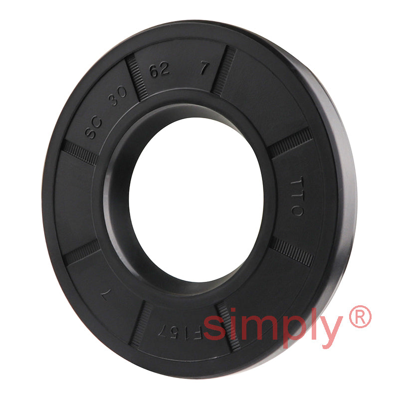 30x62x7mm Nitrile Rubber Single Lip Rotary Shaft Oil Seal with Garter Spring SC / R21
