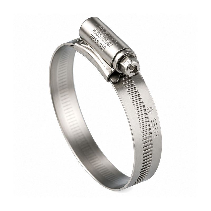 1SS316 316 Stainless Steel HNSS Original Jubilee Clip Adjustment Range 25mm-35mm Band Width 13mm