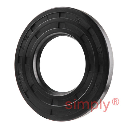 32x62x6mm Nitrile Rubber Single Lip Rotary Shaft Oil Seal with Garter Spring SC / R21