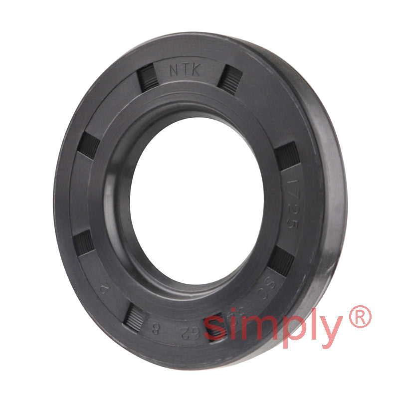 32x62x8mm Nitrile Rubber Single Lip Rotary Shaft Oil Seal with Garter Spring SC / R21