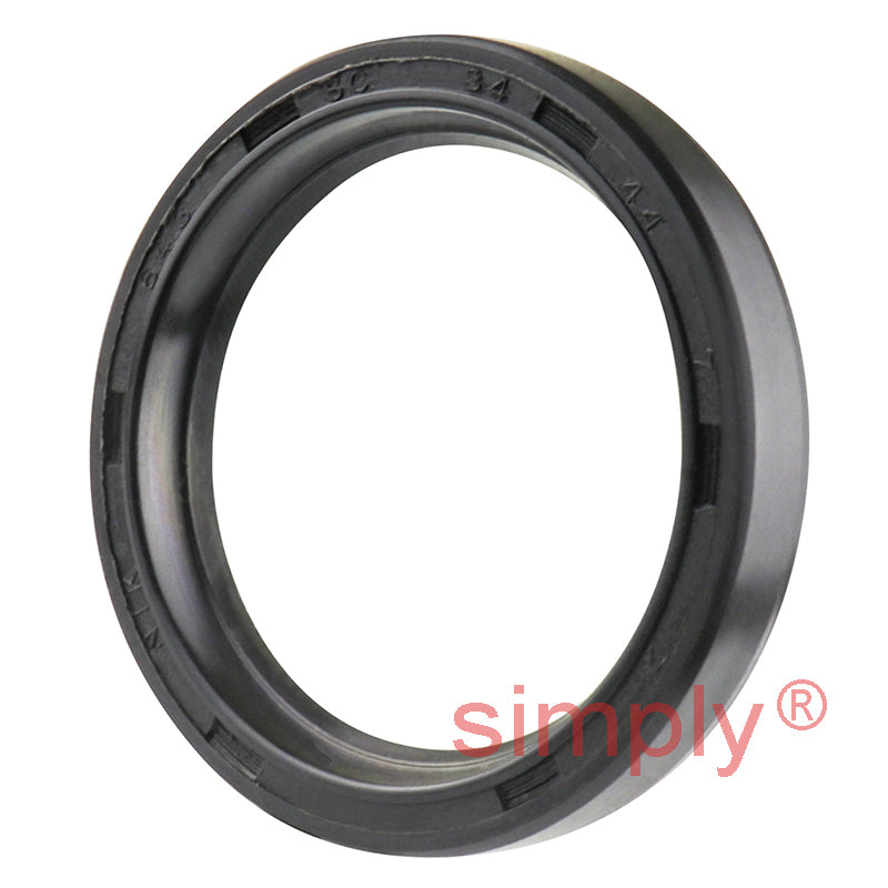 34x44x7mm Nitrile Rubber Single Lip Rotary Shaft Oil Seal with Garter Spring SC / R21