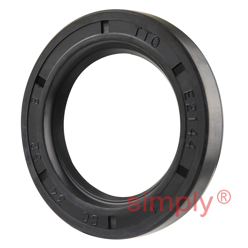 34x52x8mm Nitrile Rubber Single Lip Rotary Shaft Oil Seal with Garter Spring SC / R21