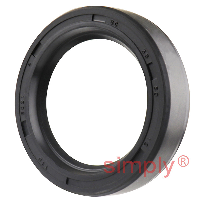 35x50x12mm Nitrile Rubber Single Lip Rotary Shaft Oil Seal with Garter Spring SC / R21