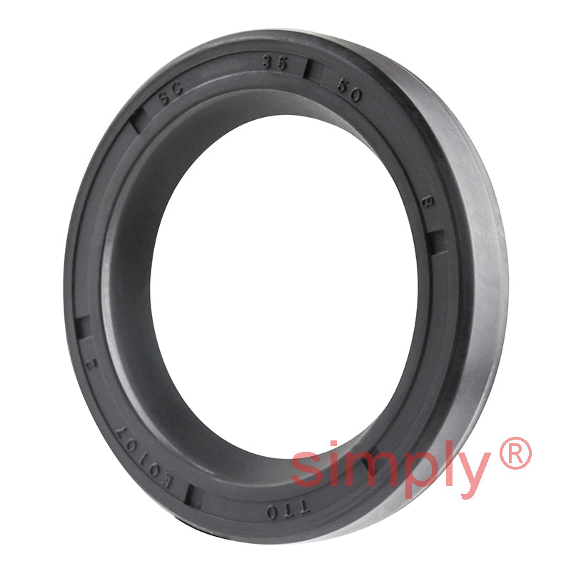 35x50x8mm Nitrile Rubber Single Lip Rotary Shaft Oil Seal with Garter Spring SC / R21