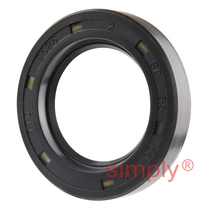 35x56x10mm Nitrile Rubber Single Lip Rotary Shaft Oil Seal with Garter Spring SC / R21