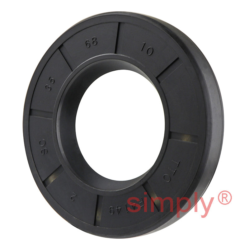35x68x10mm Nitrile Rubber Single Lip Rotary Shaft Oil Seal with Garter Spring SC / R21
