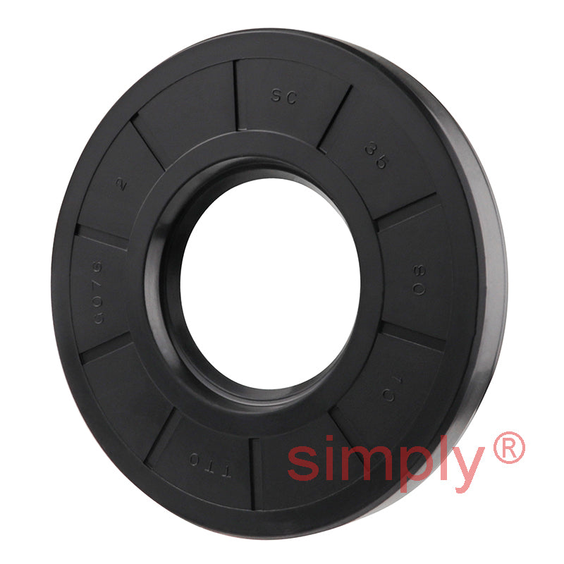 35x80x10mm Nitrile Rubber Single Lip Rotary Shaft Oil Seal with Garter Spring SC / R21