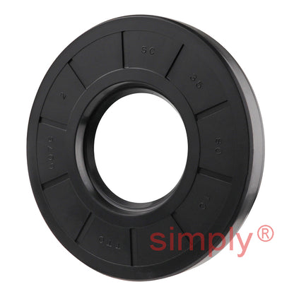 35x80x10mm Nitrile Rubber Single Lip Rotary Shaft Oil Seal with Garter Spring SC / R21