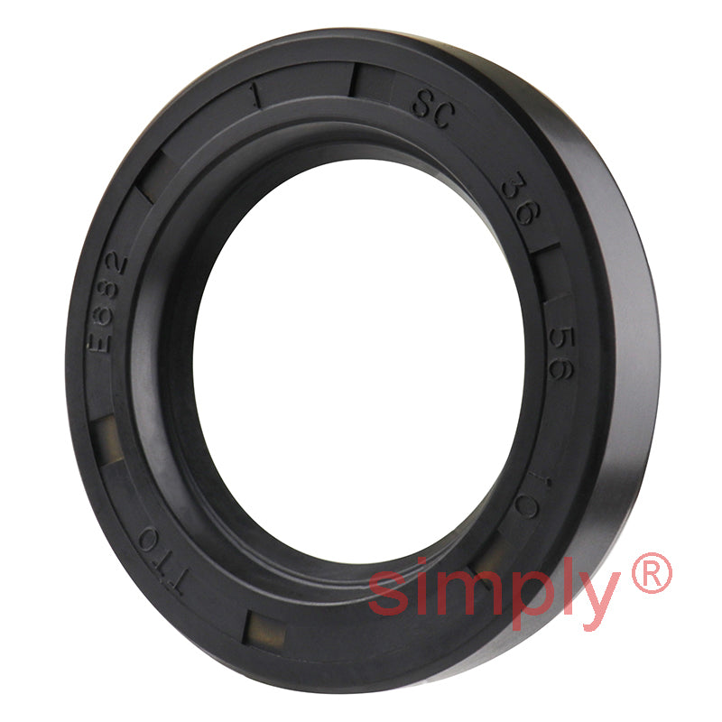 36x56x10mm Nitrile Rubber Single Lip Rotary Shaft Oil Seal with Garter Spring SC / R21