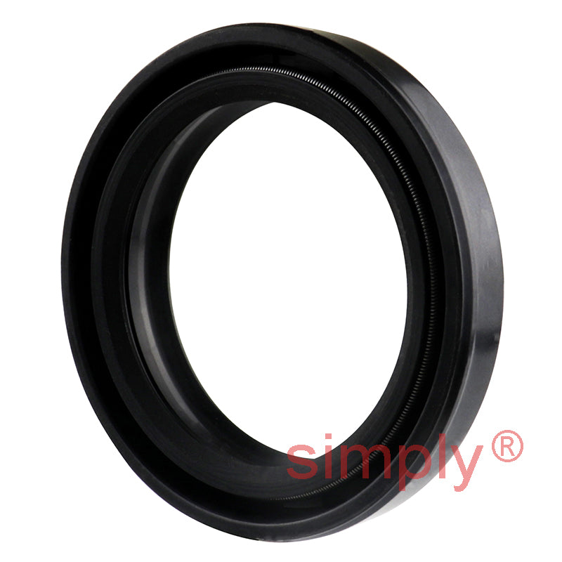 37x49x8DC4/10.SS Metric Fork and Damper Nitrile Rubber Oil Seal with 2 Opposite Facing Individually Sprung Sealing Lips and Raised Outer Sealing Band on Outside Diameter