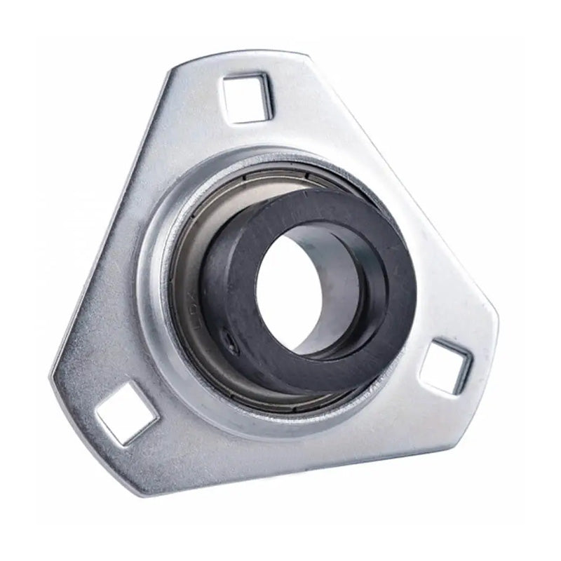 SAPFT206-18 Pressed Steel 3 Bolt Triangle Flange Housing with 1-1/8 inch Collar Insert