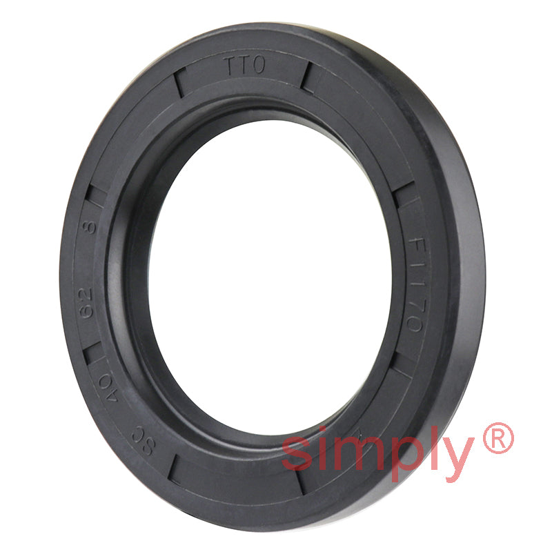 40x62x8mm Nitrile Rubber Single Lip Rotary Shaft Oil Seal with Garter Spring SC / R21