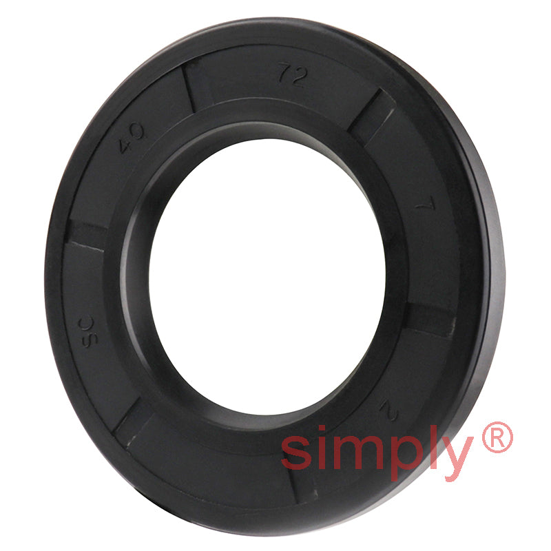 40x72x7mm Nitrile Rubber Single Lip Rotary Shaft Oil Seal with Garter Spring SC / R21