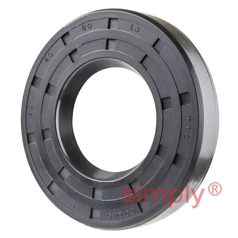 40x80x13mm Nitrile Rubber Single Lip Rotary Shaft Oil Seal with Garter Spring SC / R21