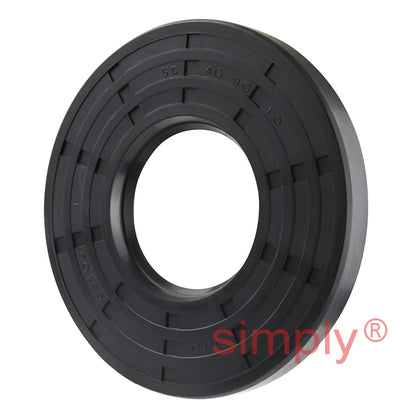 40x90x10mm Nitrile Rubber Single Lip Rotary Shaft Oil Seal with Garter Spring SC / R21