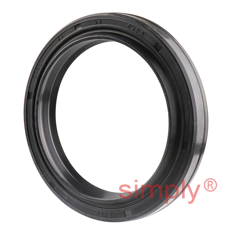 41x53x8TC4/9.5L Metric Fork and Damper Nitrile Rubber Oil Seal with Extra Internal Sealing Profile and Raised Outer Sealing Band on Outside Diameter