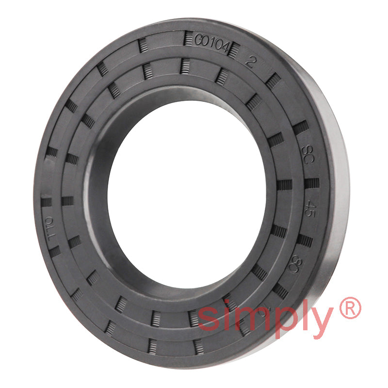 45x80x10mm Nitrile Rubber Single Lip Rotary Shaft Oil Seal with Garter Spring SC / R21