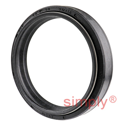 48x58x9.5/11DC Metric Fork and Damper Nitrile Rubber Oil Seal with 2 Opposite Facing Individually Sprung Sealing Lips