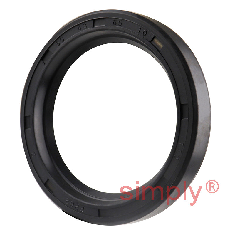 48x65x10mm Nitrile Rubber Single Lip Rotary Shaft Oil Seal with Garter Spring SC / R21