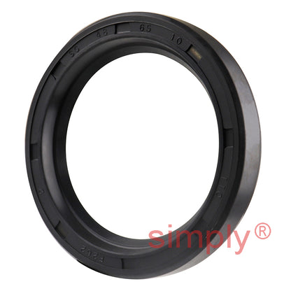 48x65x10mm Nitrile Rubber Single Lip Rotary Shaft Oil Seal with Garter Spring SC / R21