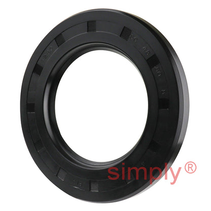 48x80x8mm Nitrile Rubber Single Lip Rotary Shaft Oil Seal with Garter Spring SC / R21