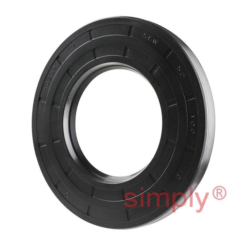 52x100x10mm Nitrile Rubber Single Lip Rotary Shaft Oil Seal R21 / SC Style