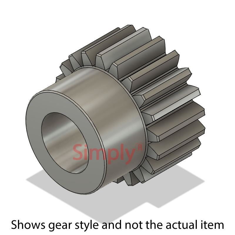 SS50/15B-20 Metric EN8 Spur Gear 15 Tooth 5 Mod Pilot Bored 20mm (H8)