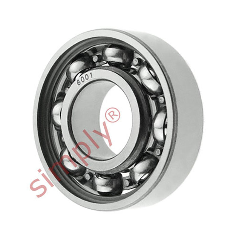 6001 Budget Open Type Deep Groove Ball Bearing 12x28x8mm