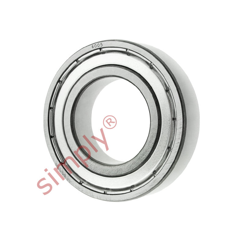 6005ZZ Budget Metal Shielded Deep Groove Ball Bearing 25x47x12mm