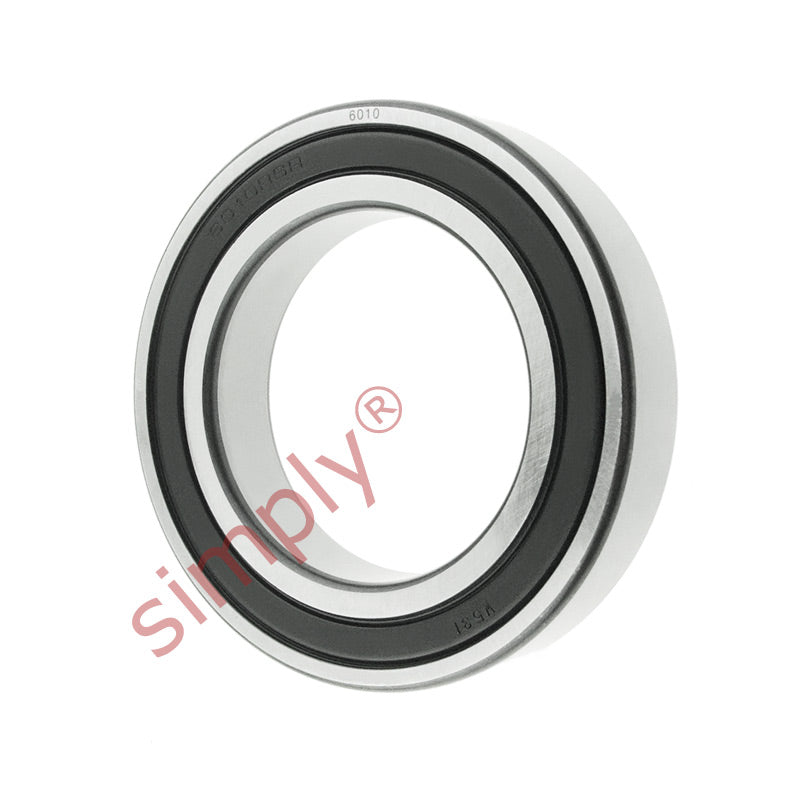 60102RS Budget Rubber Sealed Deep Groove Ball Bearing 50x80x16mm