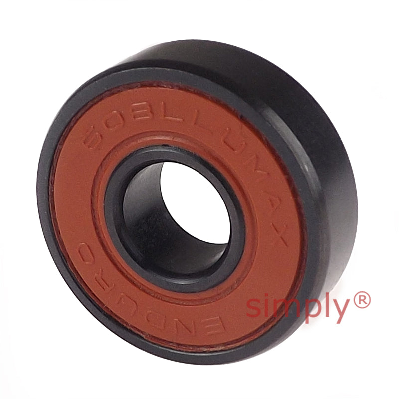 ENDURO 608LLUMAXBO Rubber Sealed Max Type Black Oxide Deep Groove Bearing 8x22x7mm
