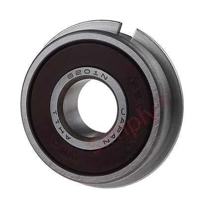NSK 6201DDUNR Rubber Sealed Deep Groove Ball Bearing With Snap Ring 12x32x10mm